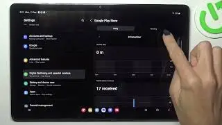 Checking Total Screen Time on Samsung Galaxy Tab A9+