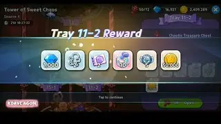 Cookie Run: Kingdom:Rewards Tray of Tower of Sweet Chaos Tray 11 1-2 season 4 || Cookie Run Kingdom.