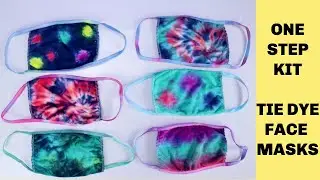 DIY TIE DYE Face Masks Using One Step Kit - Easy for Beginners