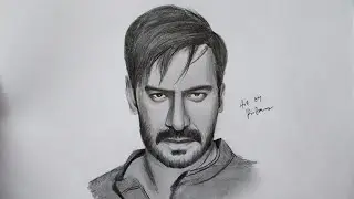 Drawing Ajay Devgan by Pritam |Ajay Devgan Pencil sketch drawing | Pencil Portrait of Ajay Devgan