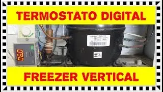 Freezer vertical com TERMOSTATO DIGITAL TIC17S