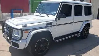 Mercedes G550 blacked out mirrors and brush guard