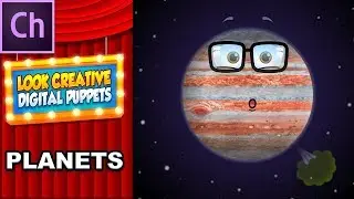 Digital Puppets Adobe Character Animator: Cartoon Planets for StoryShip