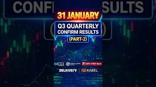 Q3 Results धमाका 💥| Moschip, Gokaldas, IDFC First, Delhivery, RR Kabel#q3results #shorts #shortvideo