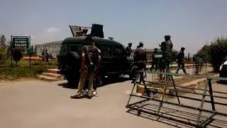 Unknown men attacked a crpf person with Axe in DC office kulgam