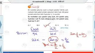 Matematik 1 -  Yüzde Problemleri 📏