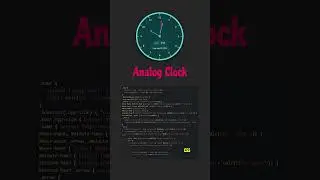 Analog Clock #html #css #clock #coding #programming #shorts