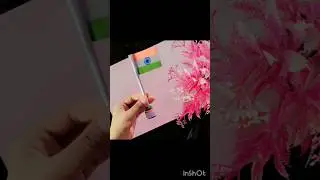 diy flag for desk🇮🇳 #independenceday #diy #artscraft