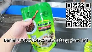 How to packing the soy sauce jam into premade bag by doybag packing machine