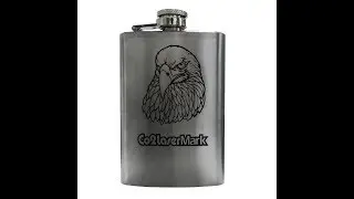 co2 laser mark stainless steel flagon,laser machine engraving flagon