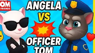 Агент Анджела против офицера Тома! 🔥 Эпический геймплей противостояния | Talking Tom Gold Run
