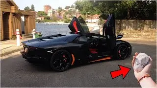Guy THROWS ROCK at Lamborghini and the driver DID THIS...