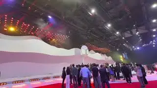 GINYU LED Lifting ball for 3rd Asian Youth Games in #Bahrain 🇧🇭 Winch: 360pcs T15A Winch + LED Ball 