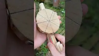 wood and matches Creations with - spinning circle #shorts #woodworking #wood
