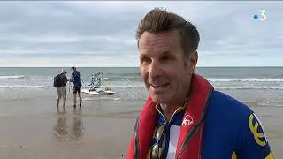 Deux Britanniques battent le record de travers&eacute;e de la Manche en... p&eacute;dalo-tandem
