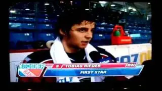 Tobi Rieder first star, first OHL interview