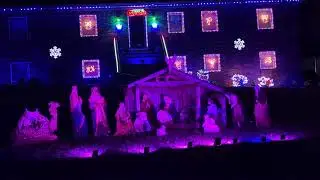 Ken's Lights Synchronized Christmas Lights to Music | FM 103.7 | 18ft Mega Tree Nativity