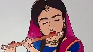 Radha Rani ji drawing || creative art creative art||