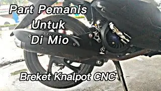 Installing a CNC Exhaust Bracket on a Yamaha Mio