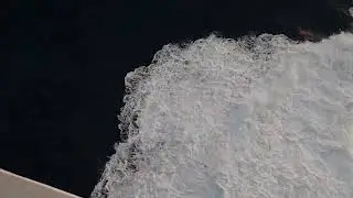 Cruise in Rough Seas 4k Bow of Ship