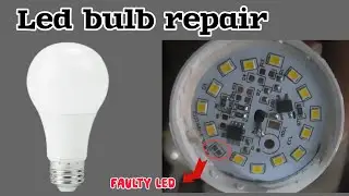 LED bulb repair | how to repair led bulb | led bulb kaise theek karen