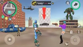 Rope Hero: Vice Town (All Mission Part 04) Car Challenge & Gravigun Basketball - Android Gameplay HD