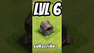 Giant Canon Upgrade  Level 1 To Level 9 In 15 Seconds shorts clashofclans cocshorts