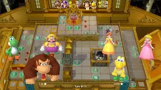 Super Mario Party Partner Party #1188 Tantalizing Tower Toys DK & Koopa Troopa vs Goomba & Waluigi