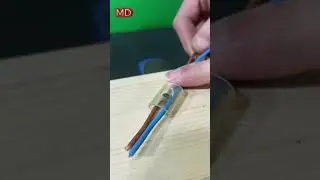 The professional way to secure wires #woodworking #diy #experiment #tools
