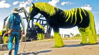 Arthur Tames the Mysterious Black and Lemon-Yellow Horses at Copperhead Landing