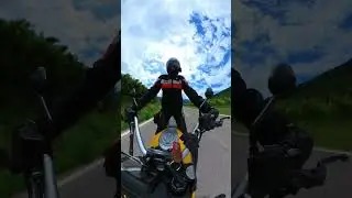Riding the Ducati Scrambler in Monte Bondone, Italy #DucatiScrambler #BikerGirls #RidingVibes