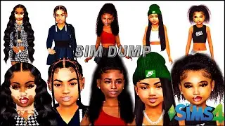 [Patreon] Female Child Sim Dump | CC Folder and Sim Download || SIMS 4