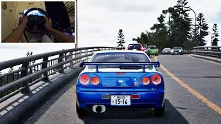 Nissan Skyline GT-R R34 - JDM: Japanese Drift Master | (Steering wheel + Shifter) Gameplay