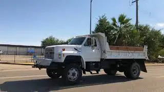 1991 Ford F700 4x4 5-6 Yard Dump Truck