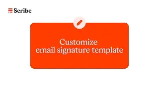 Customize email signature template