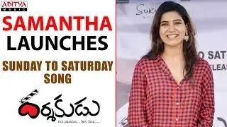 Samantha Launches Sunday To Saturday Song From Darshakudu Movie