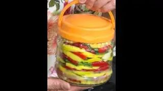 طريقة تصبير (ترقيد) الحامض و الفلل الأحمر (المزاود) بكمية كبيرة في اناء صغير 🍋🍋🍋🍋🍋🌶🌶🌶🌶🌶🌶