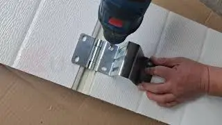 How to correct fix the hinge of xufeng garage door finger protection panel