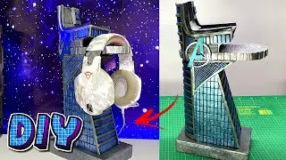 Como Fazer A Torre dos Vingadores (Suporte para Headset).