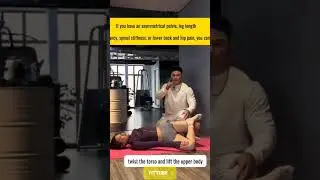 Stiff hips or lower back? Try this SI joint mobility drill 🔥 #fitness #fittube #viral #ytshorts #yt