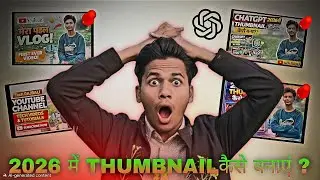 Chat GPT Se Thumbnail Kaise Banaye ||How To Make Thumbnail On Chat GPT ||Chat GPT Thumbnail Idea2026