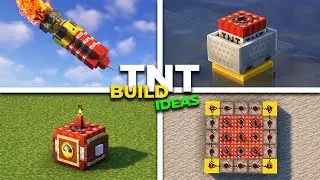 MINECRAFT | 12 INCREDIBLE TNT Build Hacks(Land & Air)