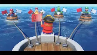 Super mario party - minigames on the train