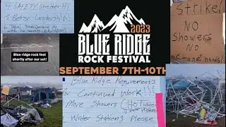 Techy says &lsquo;Blue Ridge Rock Festival&lsquo; was a disaster and sh*t show ... 1st hand video now on line