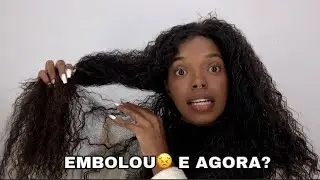 FINALIZAÇÃO DA MINHA LACE CACHEADA 💆🏾‍♀️