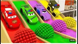 McQueen Car Assembly Surprise Soccer Ball | Street Vehicle with Learn Colors for Kids