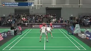 Match point - Dunn / Macpherson vs Kj&aelig;r / Fruergaard - XD, SF - Scottish Open 2024
