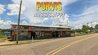 Purvis Mississippi Driving Through