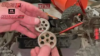 39t Spur Gear Install(Step X Step)ARRMA Kraton8s/Outcast8s-Transmission/Motor Mount/47t Spur Removal