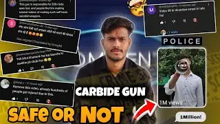 Carbide Gun Is Safe or Not 😱 1 million views reaction 🤯 #carbide #ytstudio #trending